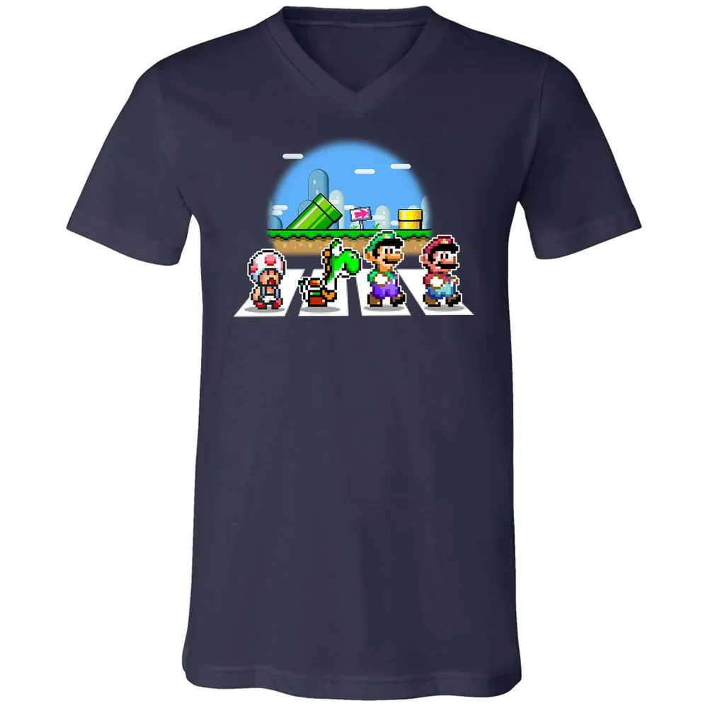 Unisex V-Neck T-Shirt - R4W2CWZ6 - Navy - 2
