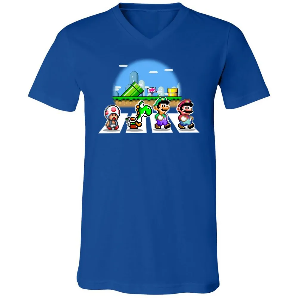 Unisex V-Neck T-Shirt - R4W2CWZ6 - True Royal - 4