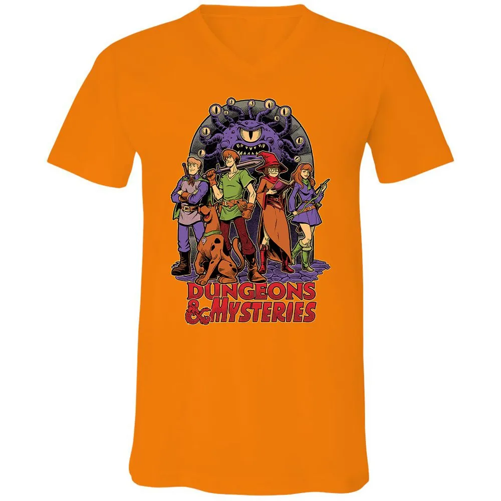 Unisex V-Neck T-Shirt - 8NA6RN17 - Orange - 11