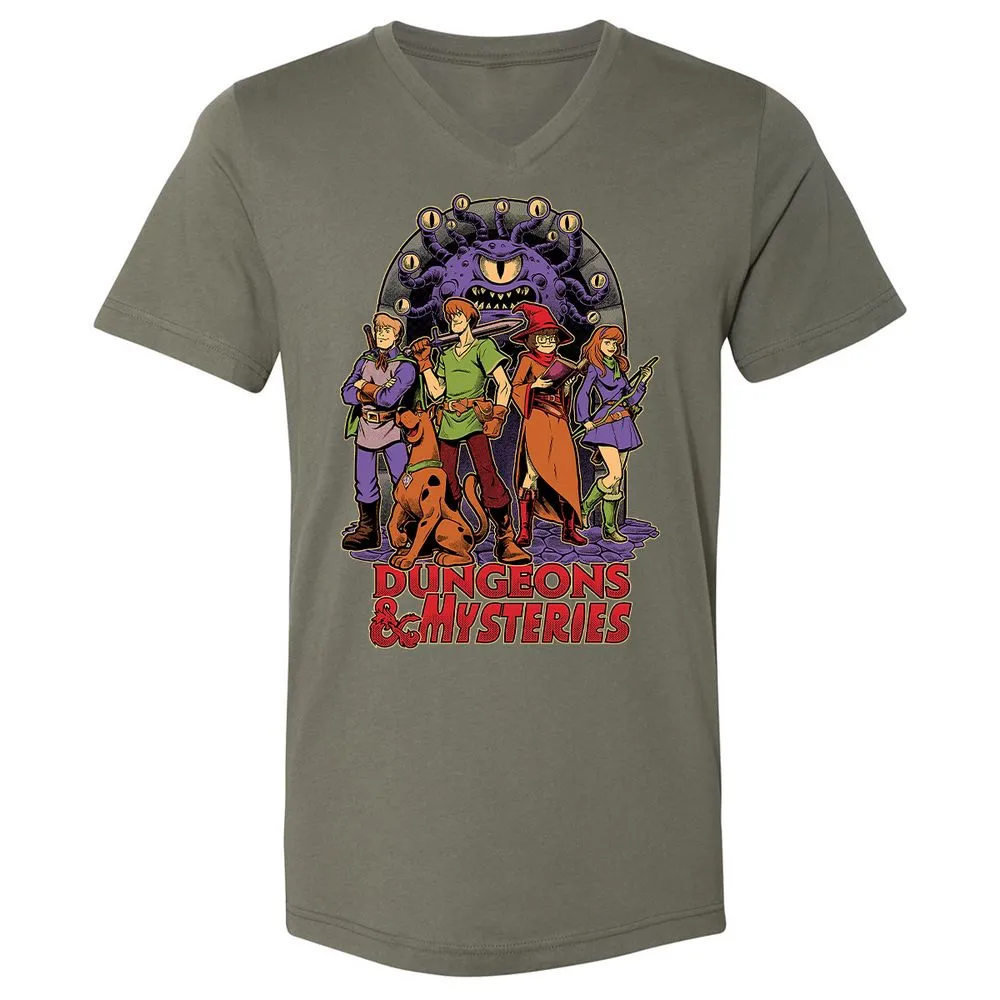 Unisex V-Neck T-Shirt - 8NA6RN17 - Military Green - 10