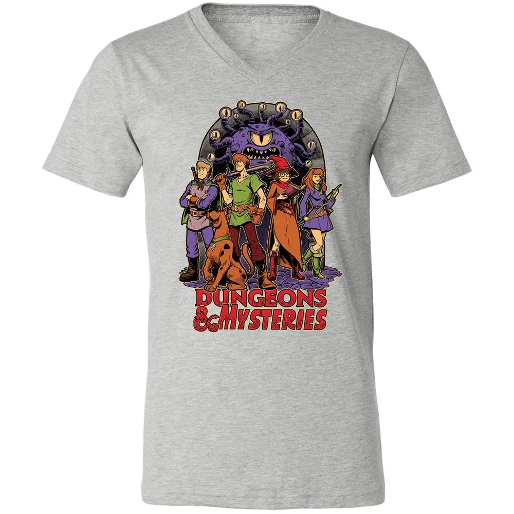 Unisex V-Neck T-Shirt - 8NA6RN17 - Athletic Heather - 7