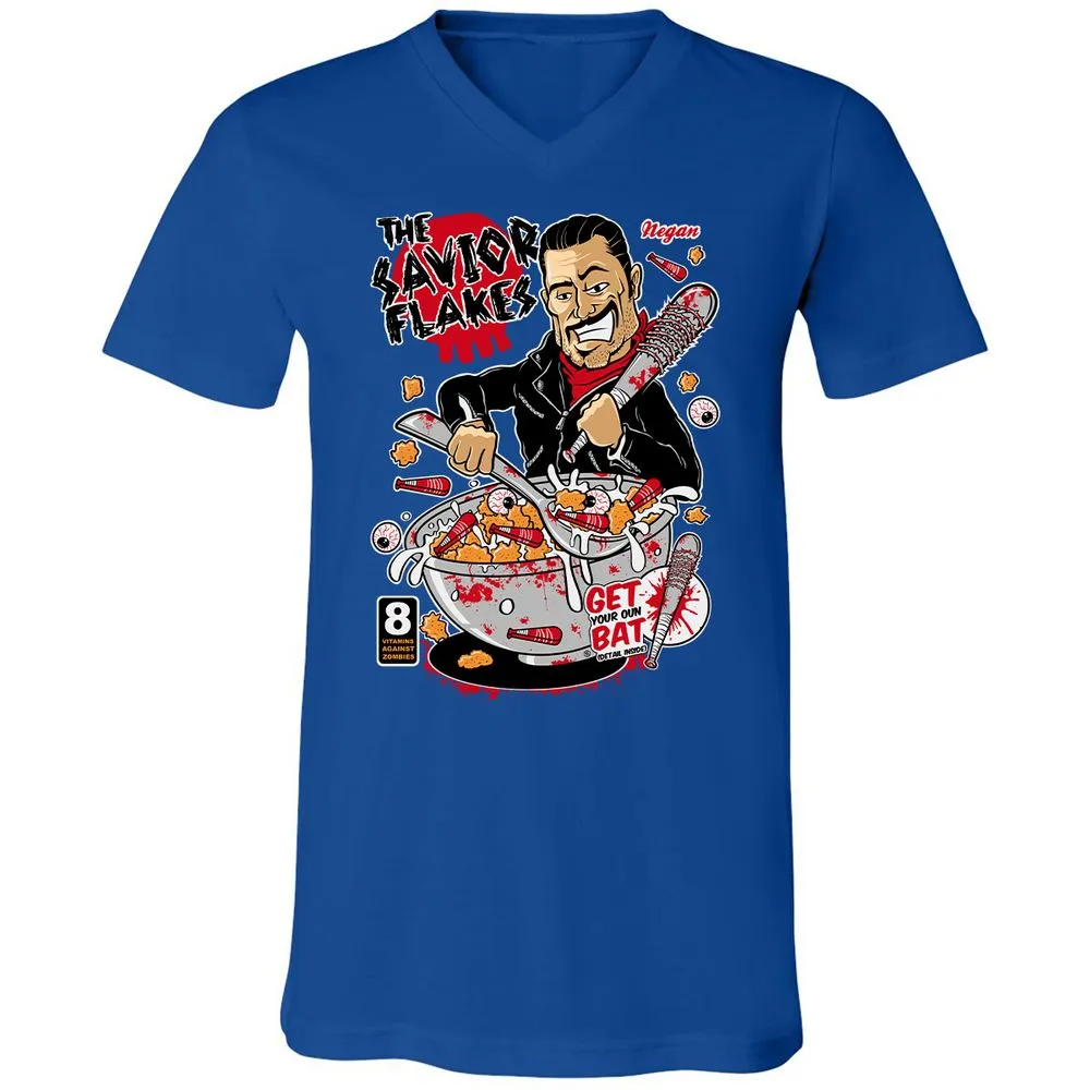 Unisex V-Neck T-Shirt - QTFZ2FYS - True Royal - 4