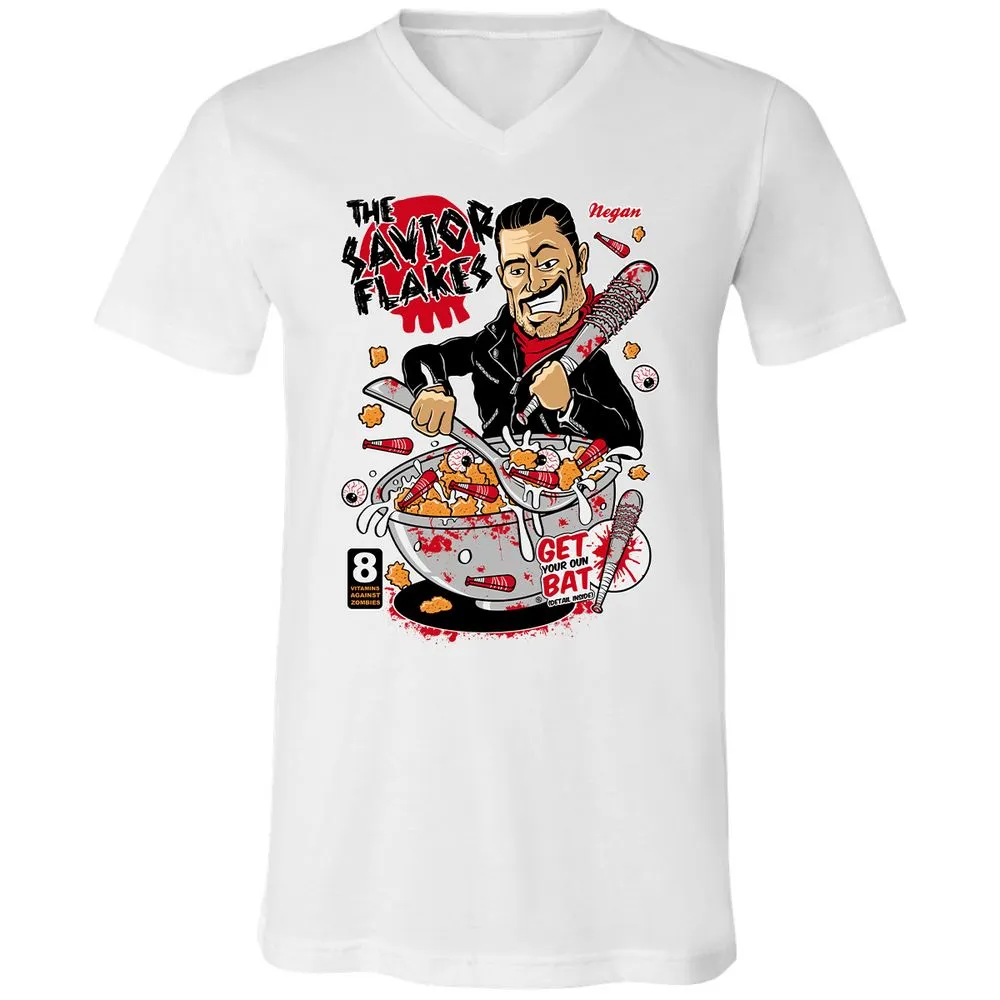 Unisex V-Neck T-Shirt - QTFZ2FYS - White - 5