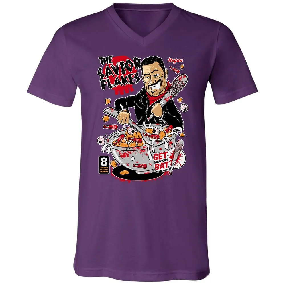 Unisex V-Neck T-Shirt - QTFZ2FYS - Team Purple - 9