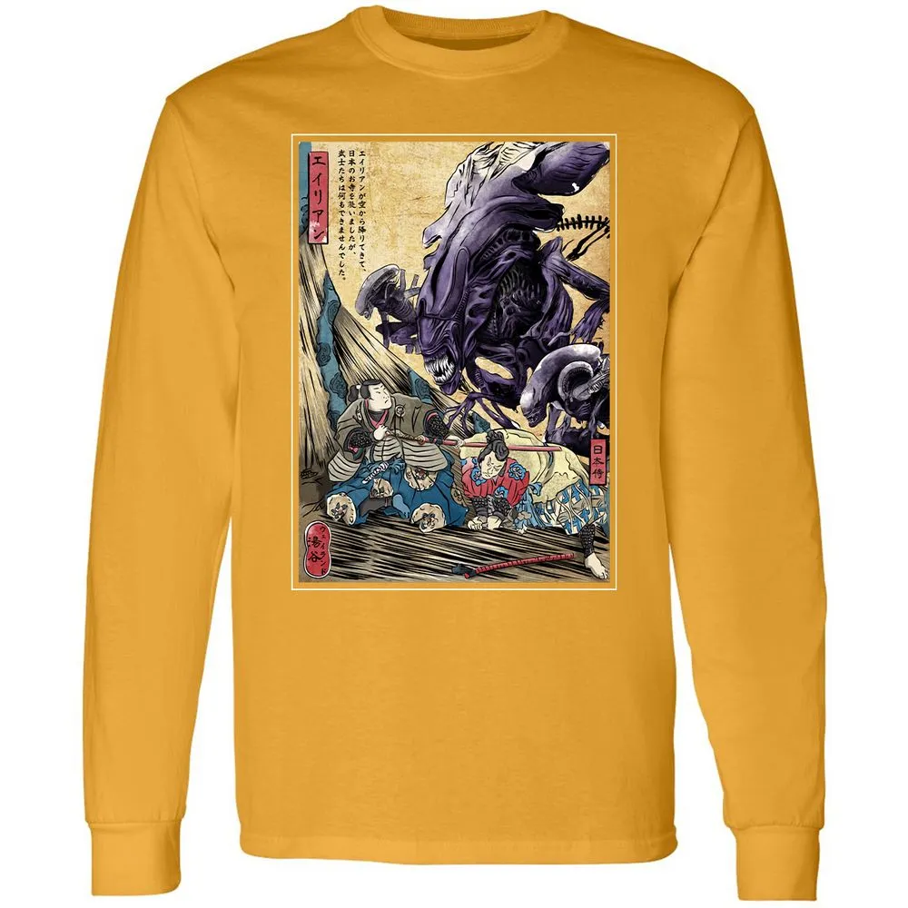 Long Sleeve T-Shirt - XKRFGHRR - Gold - 9