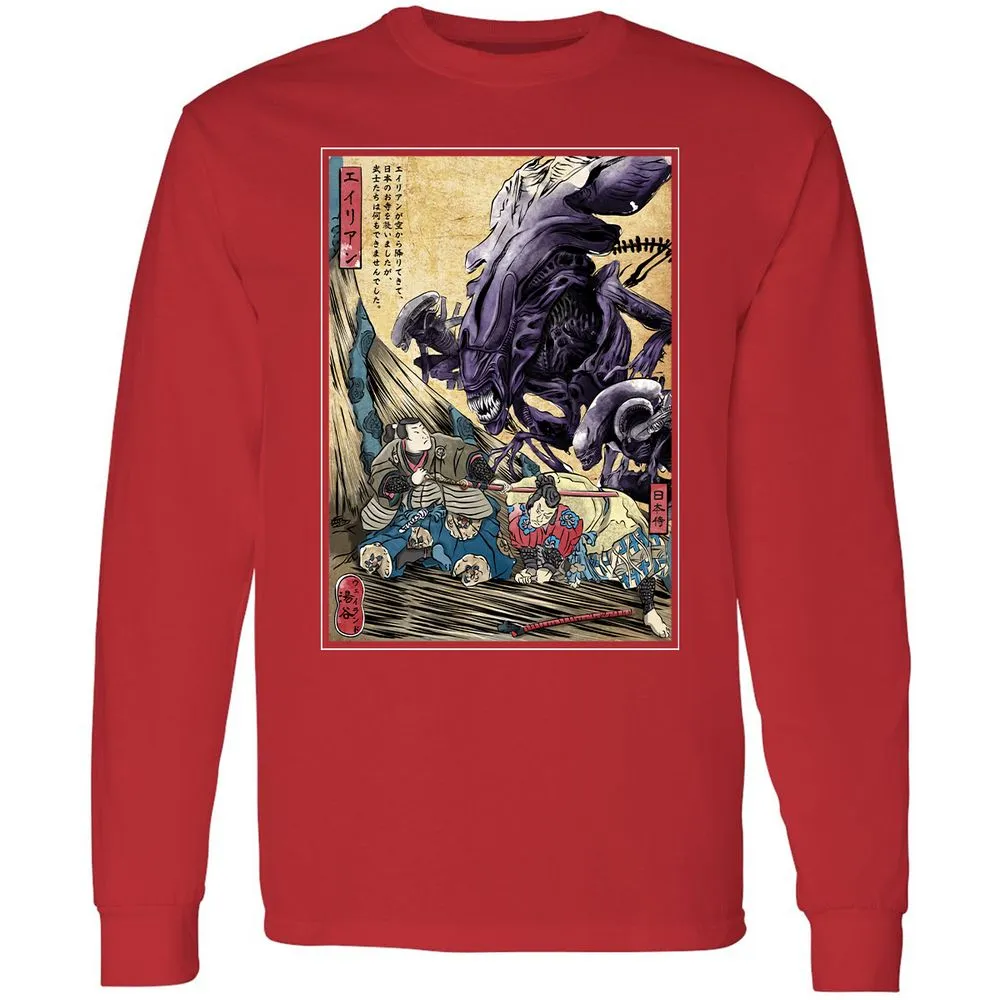 Long Sleeve T-Shirt - XKRFGHRR - Red - 14