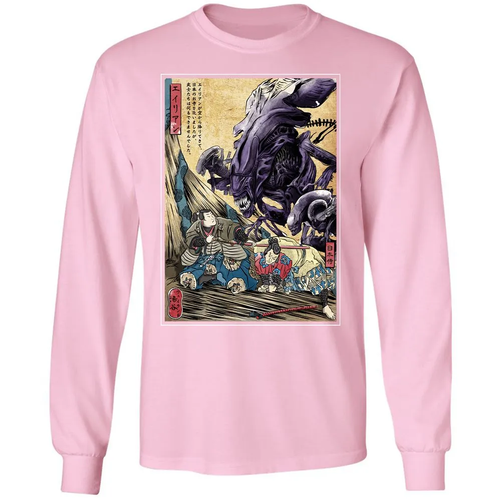 Long Sleeve T-Shirt - XKRFGHRR - Light Pink - 3