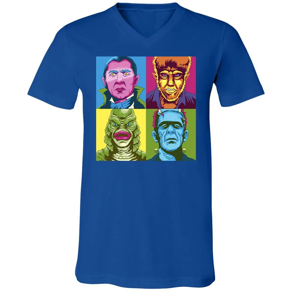 Unisex V-Neck T-Shirt - ZRGXUVQ5 - True Royal - 4
