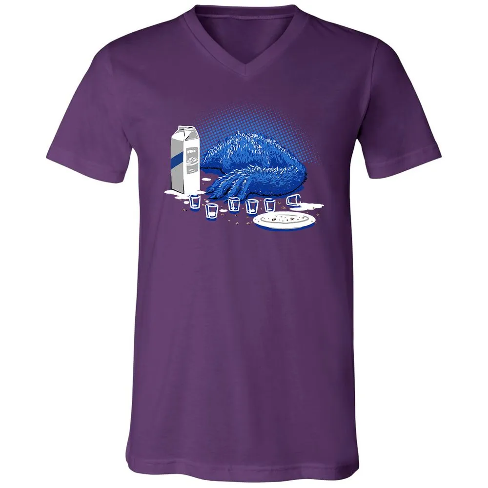 Unisex V-Neck T-Shirt - LJFVAHP8 - Team Purple - 9