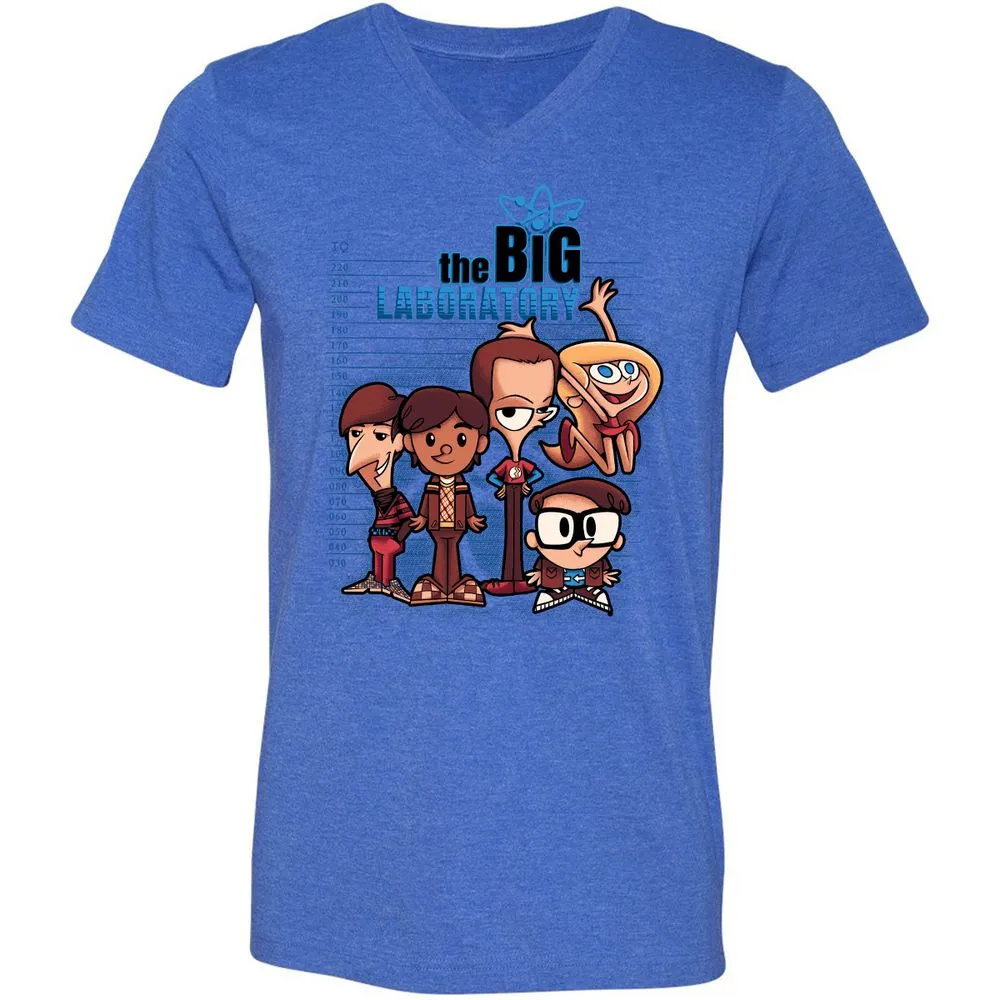 Unisex V-Neck T-Shirt - MA2MKFUB - Heather True Royal - 14