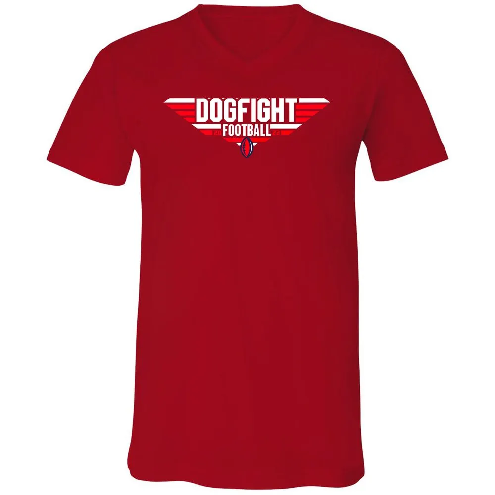 Unisex V-Neck T-Shirt - 6KJ4UUPV - Red - 3