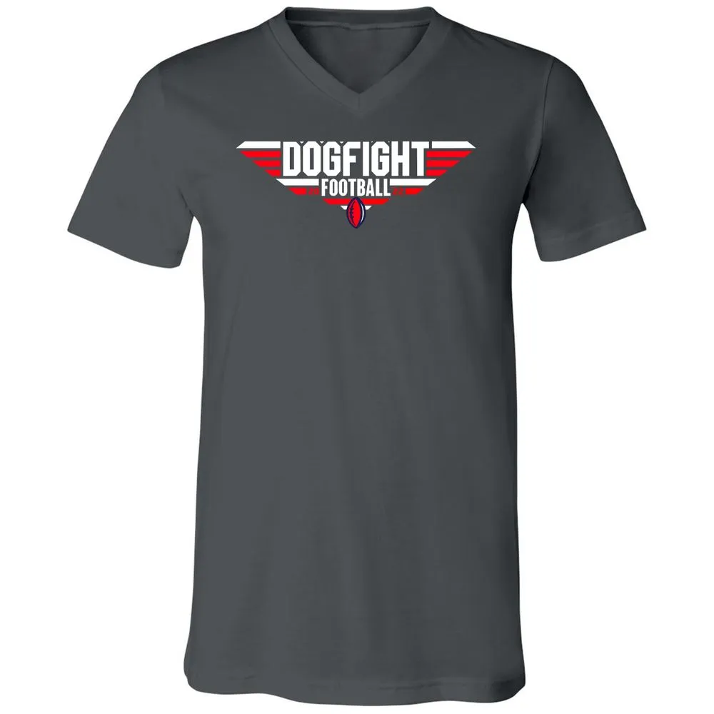 Unisex V-Neck T-Shirt - 6KJ4UUPV - Asphalt - 12