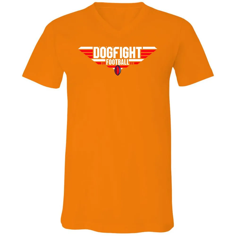 Unisex V-Neck T-Shirt - 6KJ4UUPV - Orange - 11