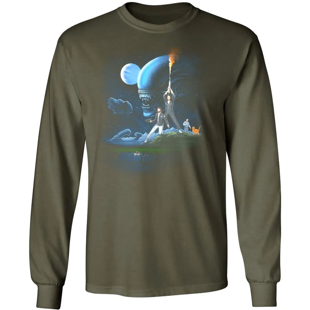 Long Sleeve T-Shirt - KU5NLDZS - Military Green - 16