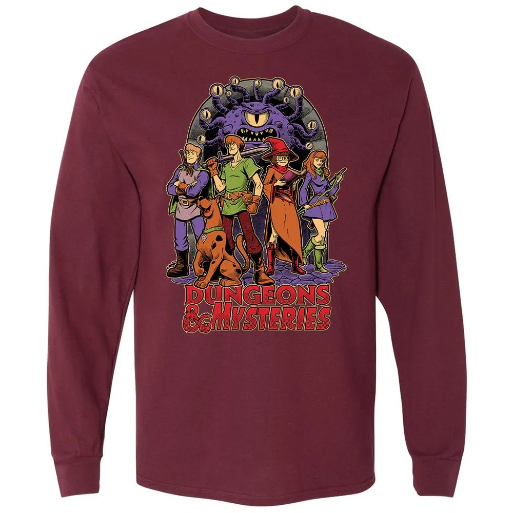 Long Sleeve T-Shirt - 4YF9QE5W - Maroon - 11