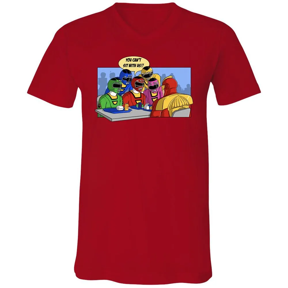 Unisex V-Neck T-Shirt - TTANFXXX - Red - 3