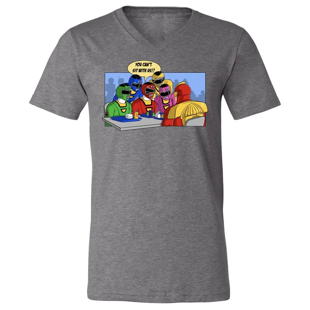 Unisex V-Neck T-Shirt - TTANFXXX - Deep Heather - 13