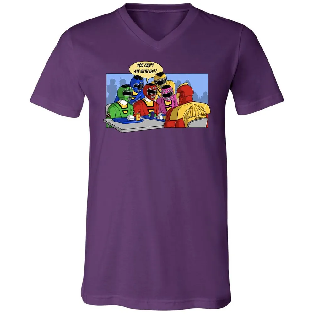 Unisex V-Neck T-Shirt - TTANFXXX - Team Purple - 9