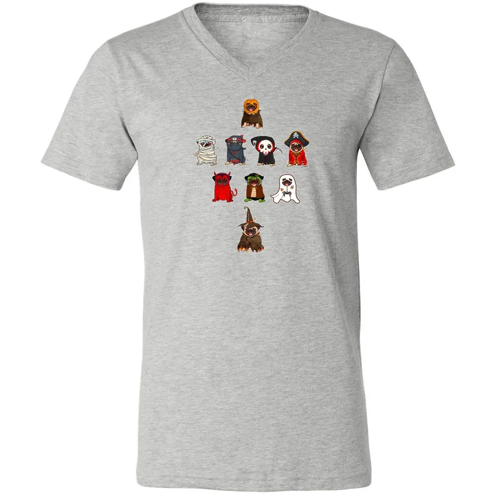 Unisex V-Neck T-Shirt - DHMY9NTN - Athletic Heather - 7