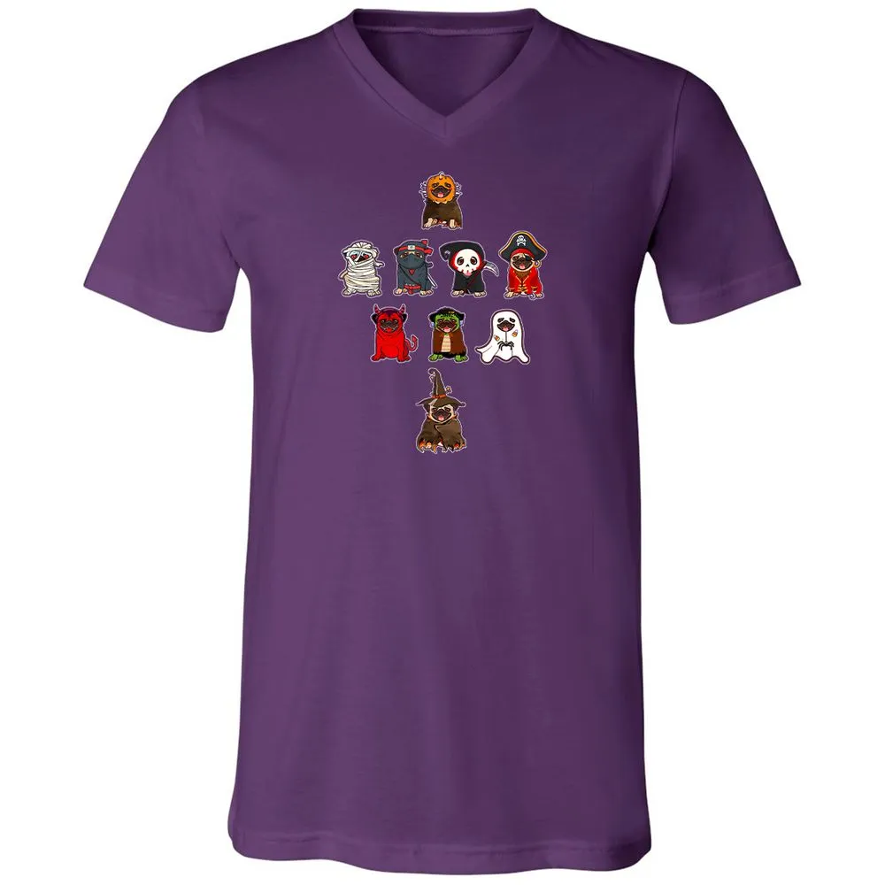Unisex V-Neck T-Shirt - DHMY9NTN - Team Purple - 9