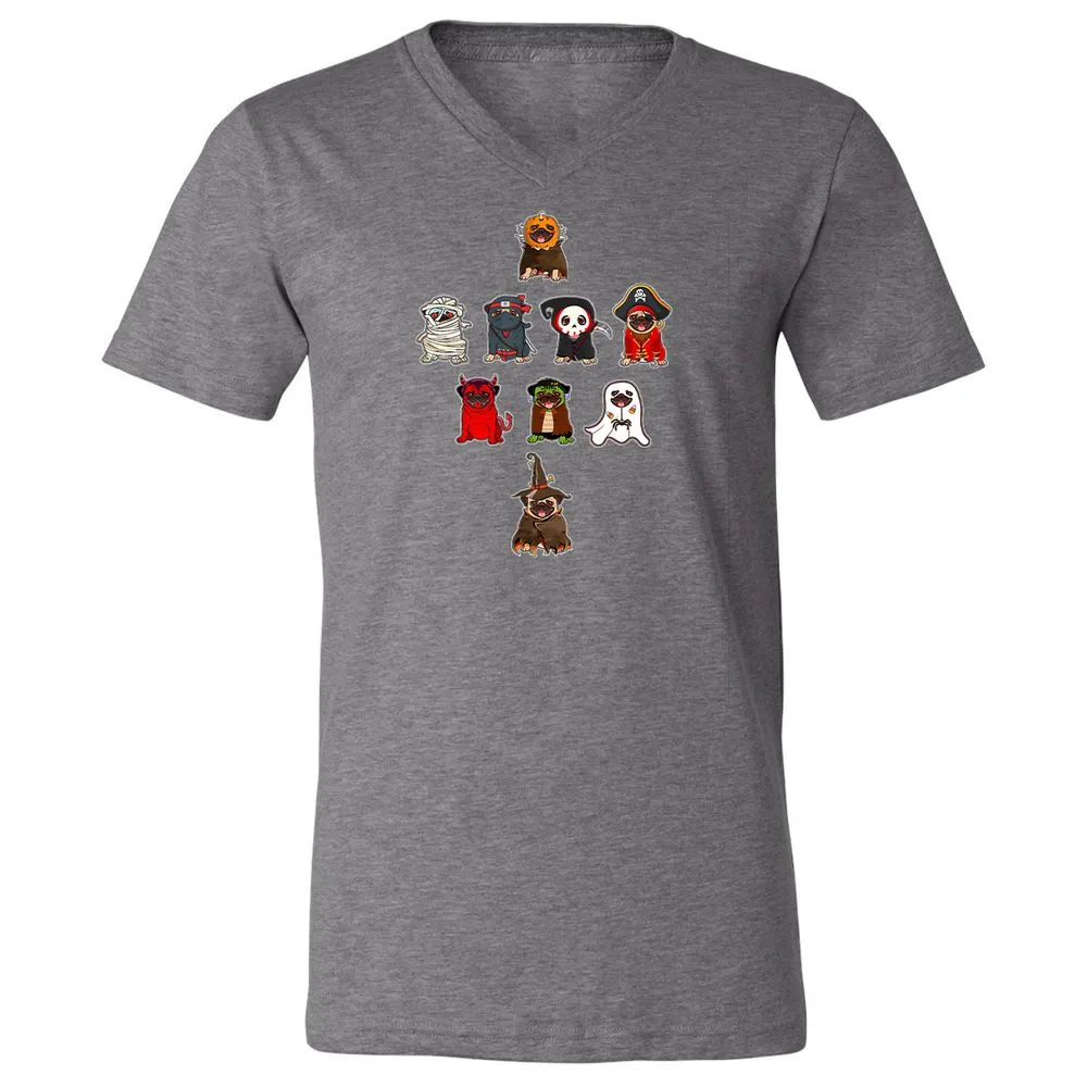 Unisex V-Neck T-Shirt - DHMY9NTN - Deep Heather - 13