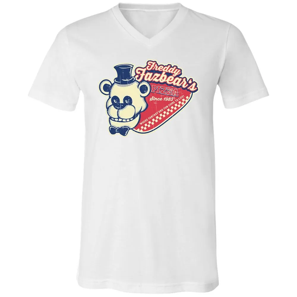 Unisex V-Neck T-Shirt - V9PK881G - White - 5
