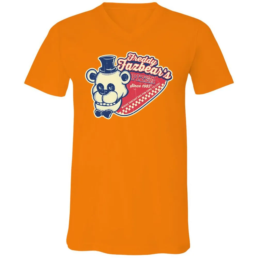 Unisex V-Neck T-Shirt - V9PK881G - Orange - 11