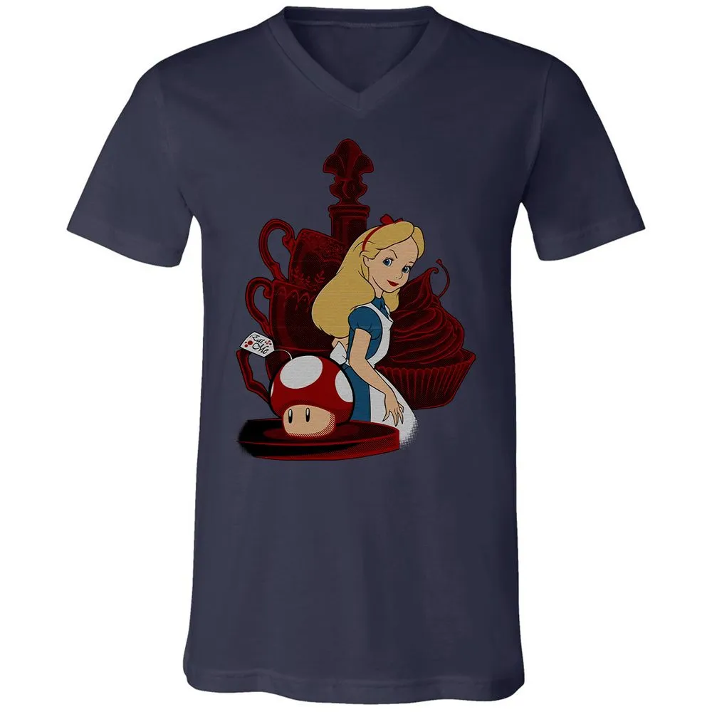 Unisex V-Neck T-Shirt - A31N8JS8 - Navy - 2