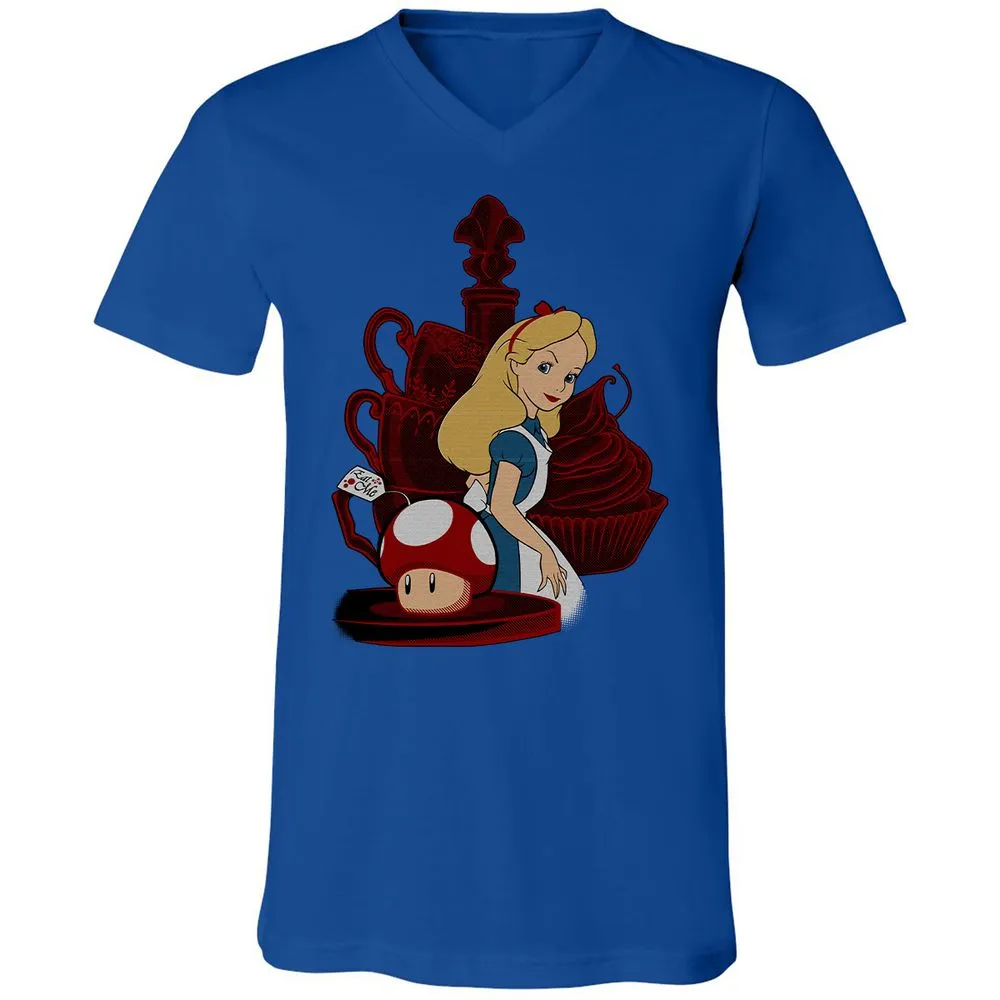 Unisex V-Neck T-Shirt - A31N8JS8 - True Royal - 4