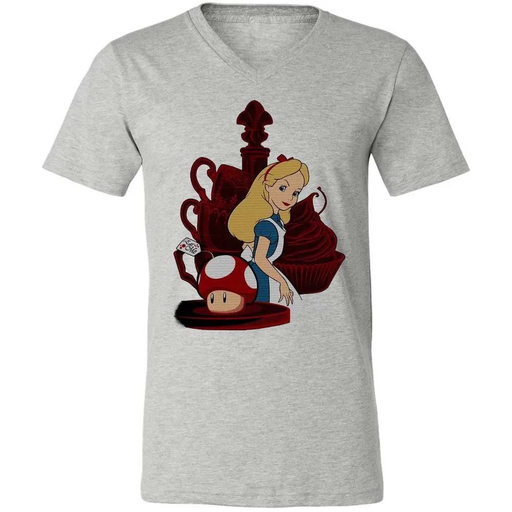 Unisex V-Neck T-Shirt - A31N8JS8 - Athletic Heather - 7