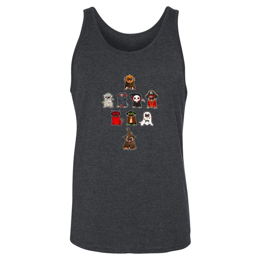 Unisex Jersey Tank - XZYYDWNC - Dark Grey Heather - 6