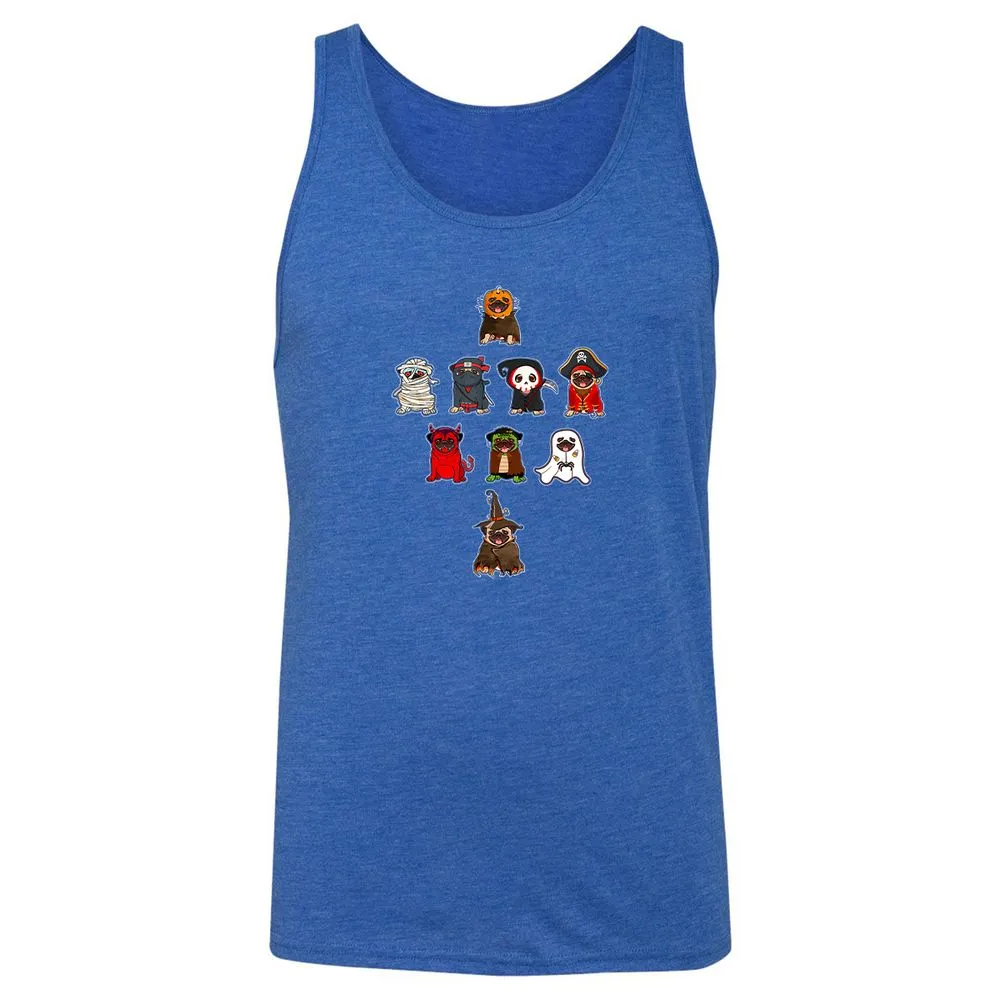 Unisex Jersey Tank - XZYYDWNC - True Royal Triblend - 12