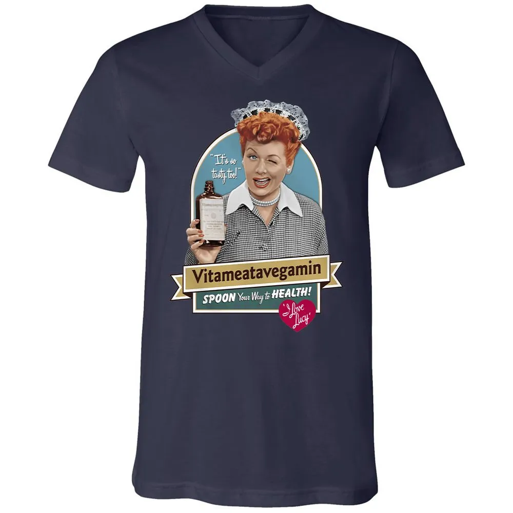 Unisex V-Neck T-Shirt - 2GAG99S8 - Navy - 2