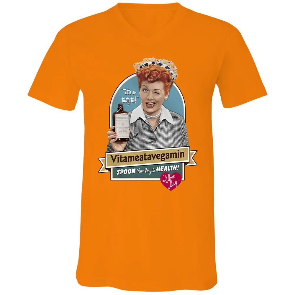 Unisex V-Neck T-Shirt - 2GAG99S8 - Orange - 11