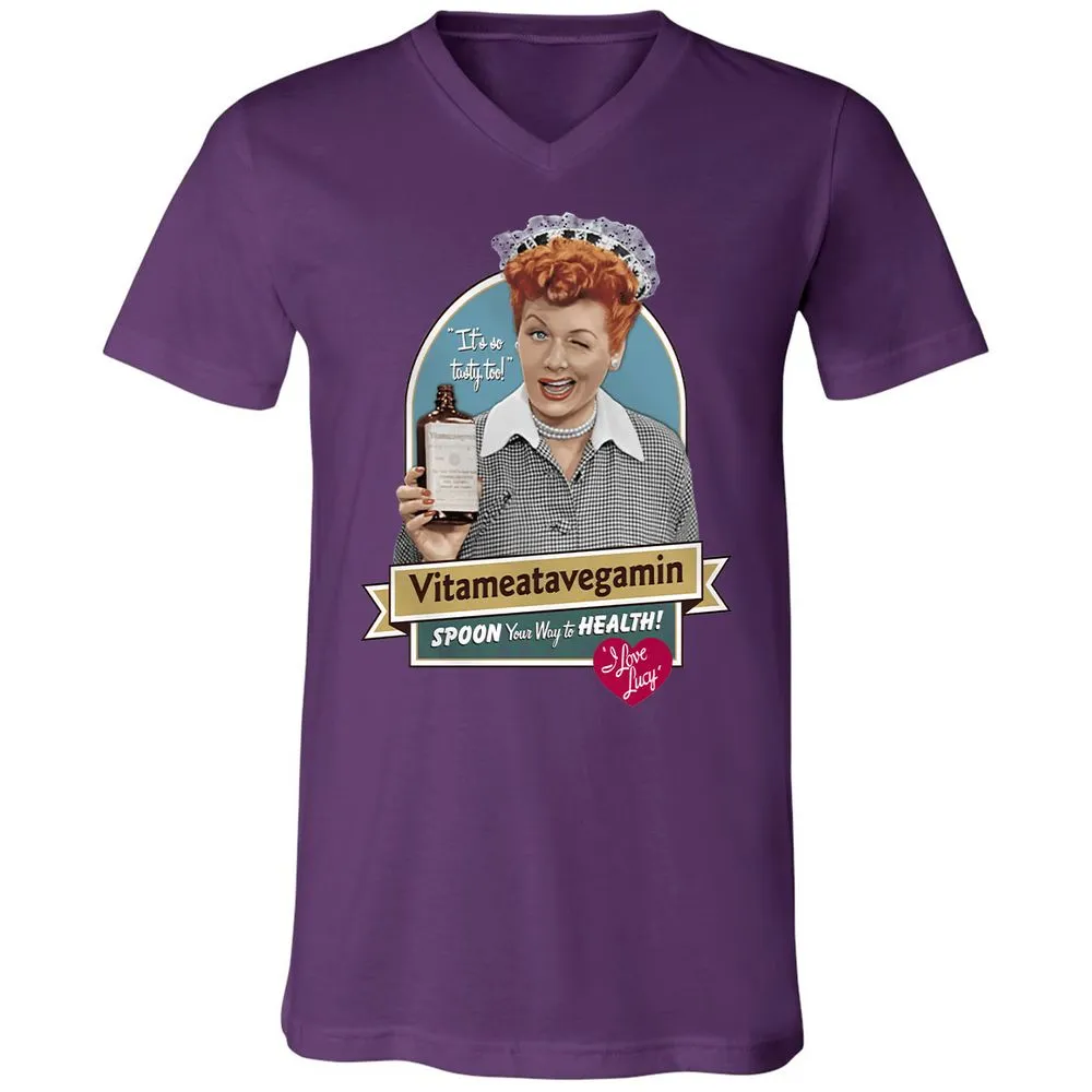 Unisex V-Neck T-Shirt - 2GAG99S8 - Team Purple - 9