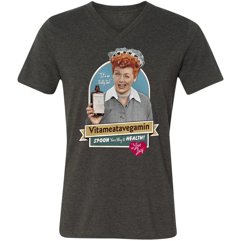 Unisex V-Neck T-Shirt - 2GAG99S8 - Dark Grey Heather - 8