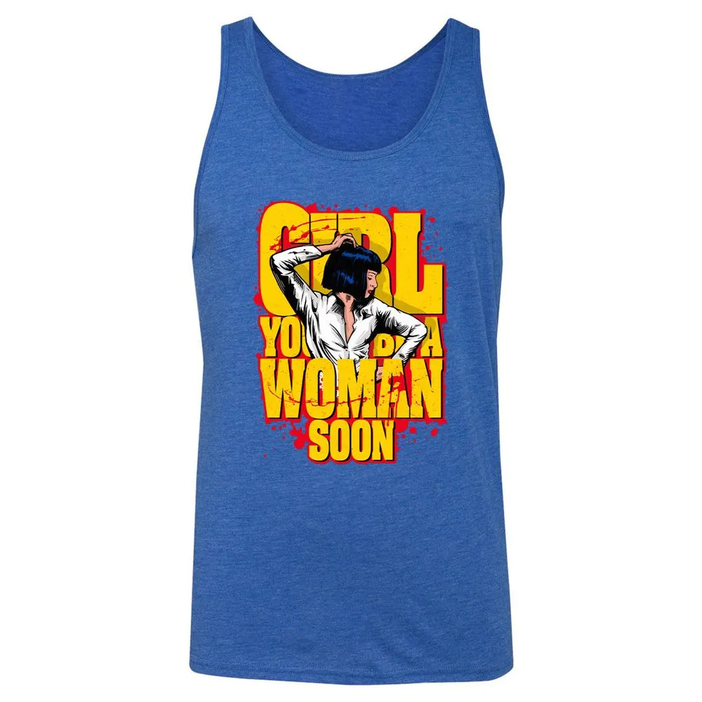 Unisex Jersey Tank - 1QWDC2AA - True Royal Triblend - 12