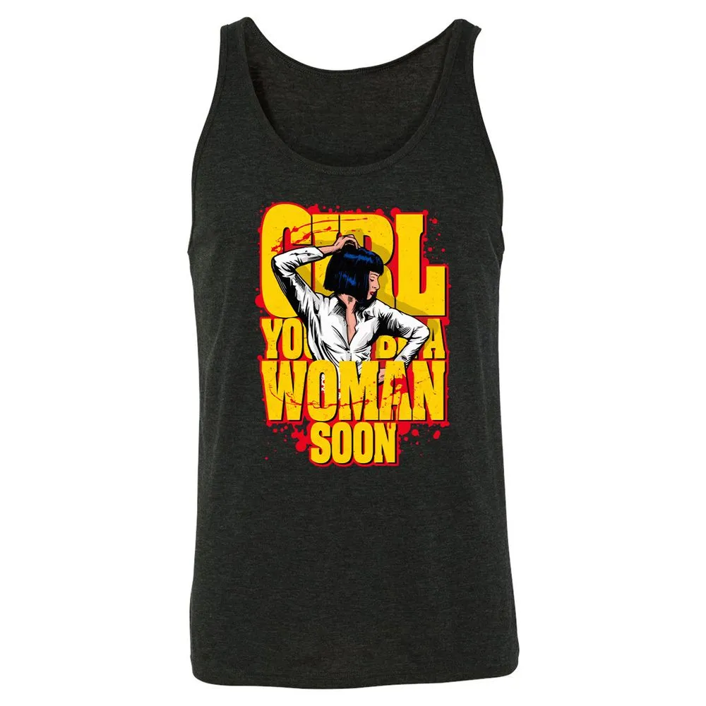 Unisex Jersey Tank - 1QWDC2AA - Charcoal Black Triblend - 5