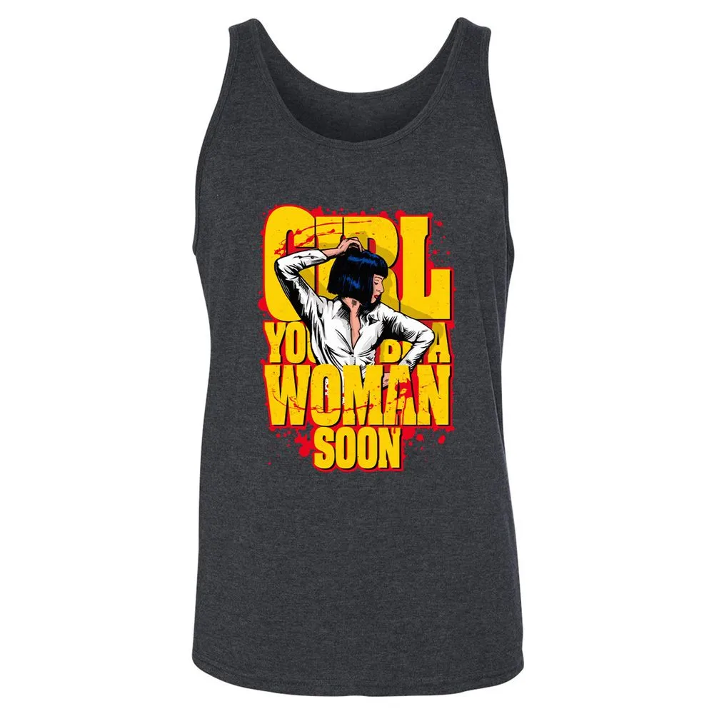Unisex Jersey Tank - 1QWDC2AA - Dark Grey Heather - 6