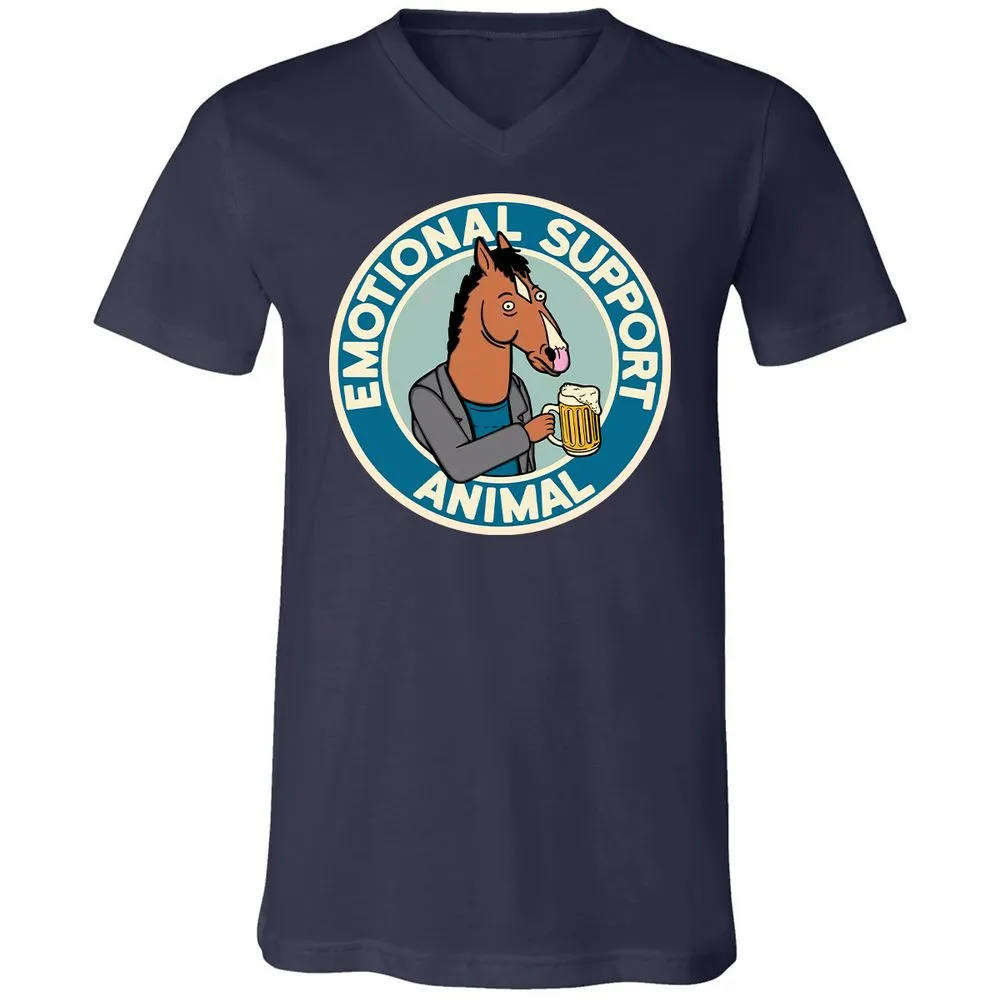 Unisex V-Neck T-Shirt - D2JS2FTS - Navy - 2