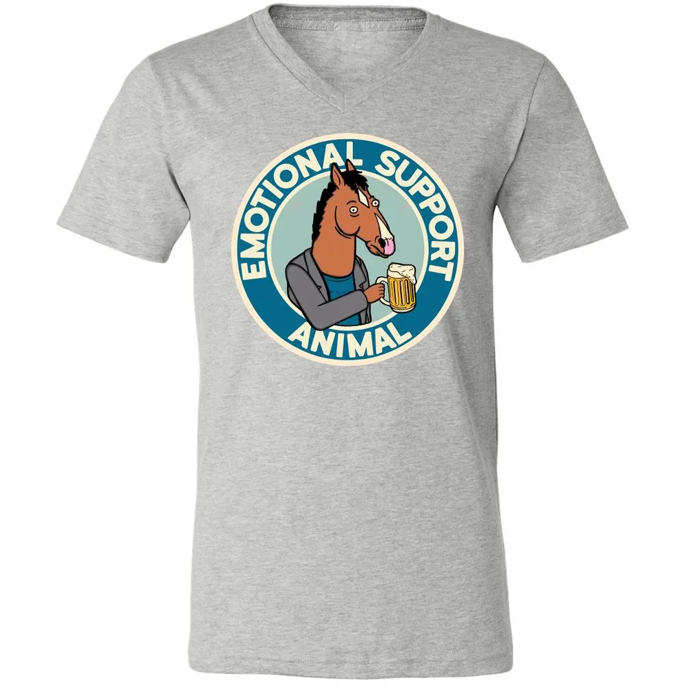 Unisex V-Neck T-Shirt - D2JS2FTS - Athletic Heather - 7
