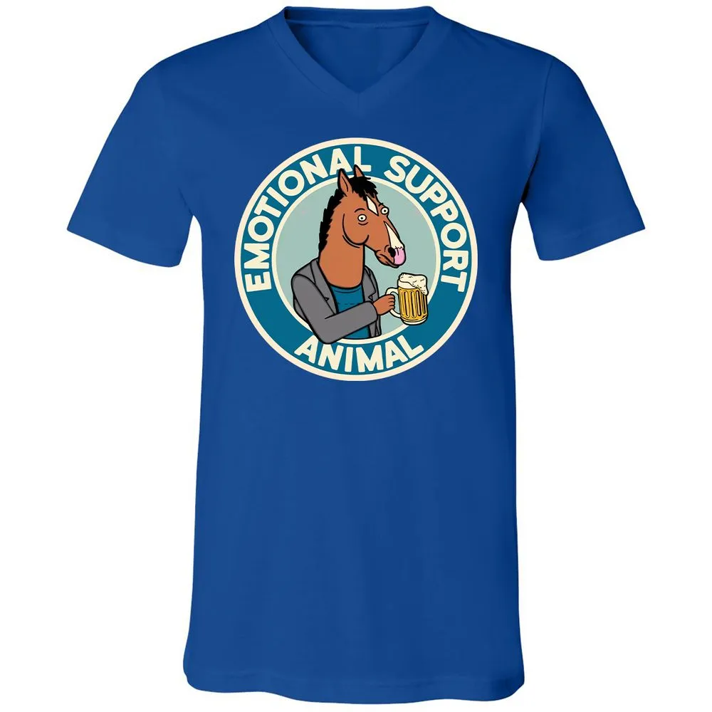 Unisex V-Neck T-Shirt - D2JS2FTS - True Royal - 4
