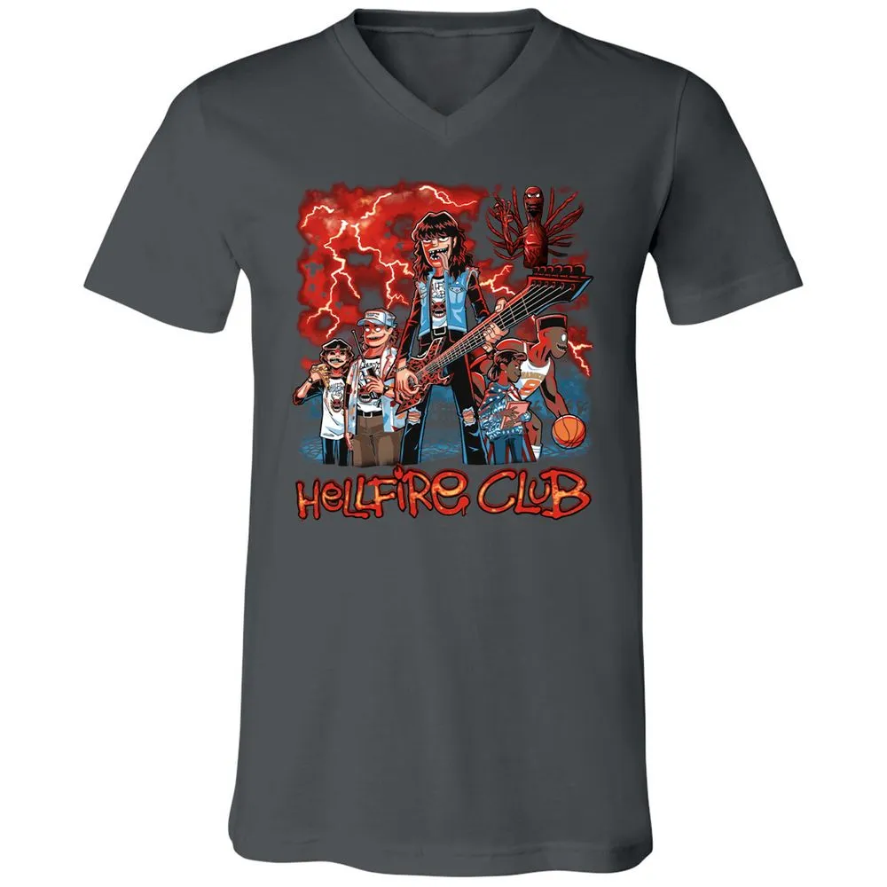 Unisex V-Neck T-Shirt - JVZK9CCP - Asphalt - 12