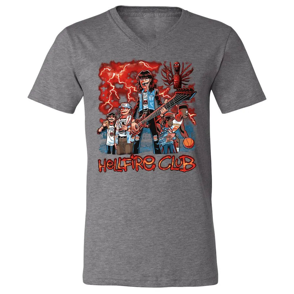 Unisex V-Neck T-Shirt - JVZK9CCP - Deep Heather - 13