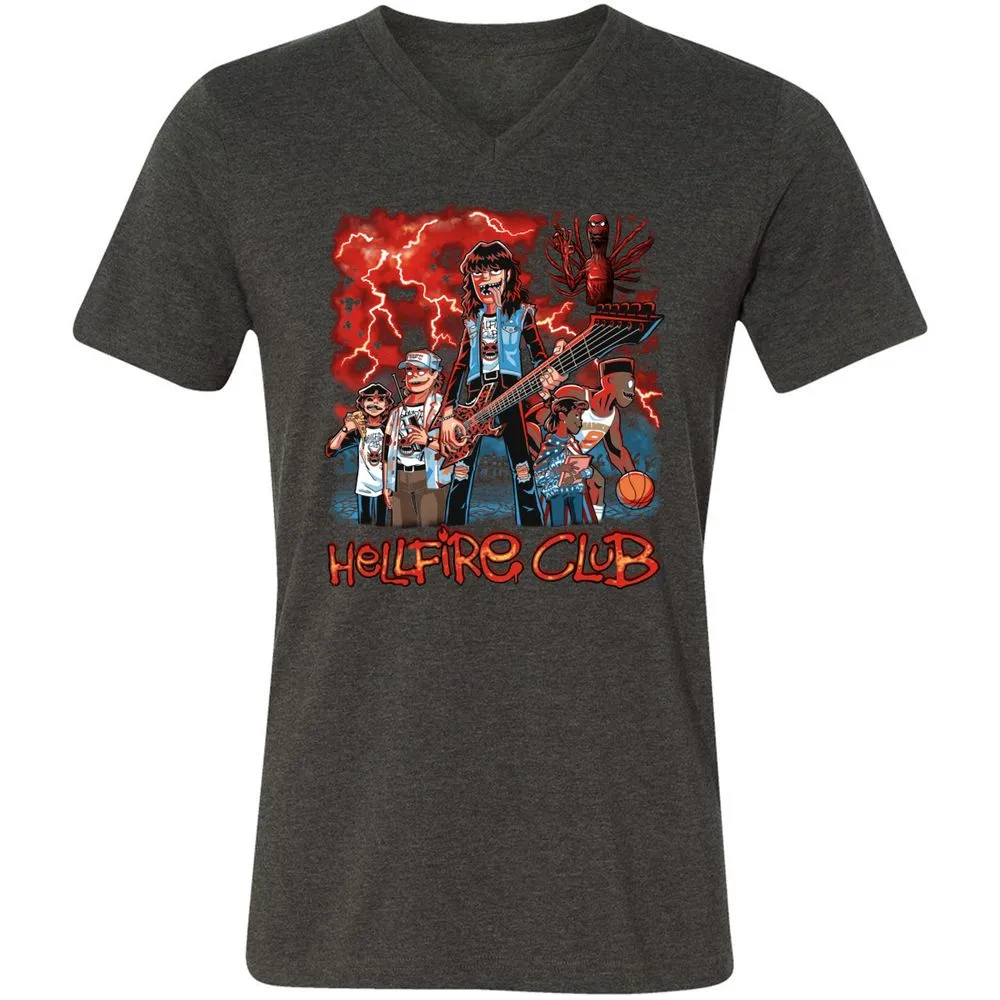 Unisex V-Neck T-Shirt - JVZK9CCP - Dark Grey Heather - 8