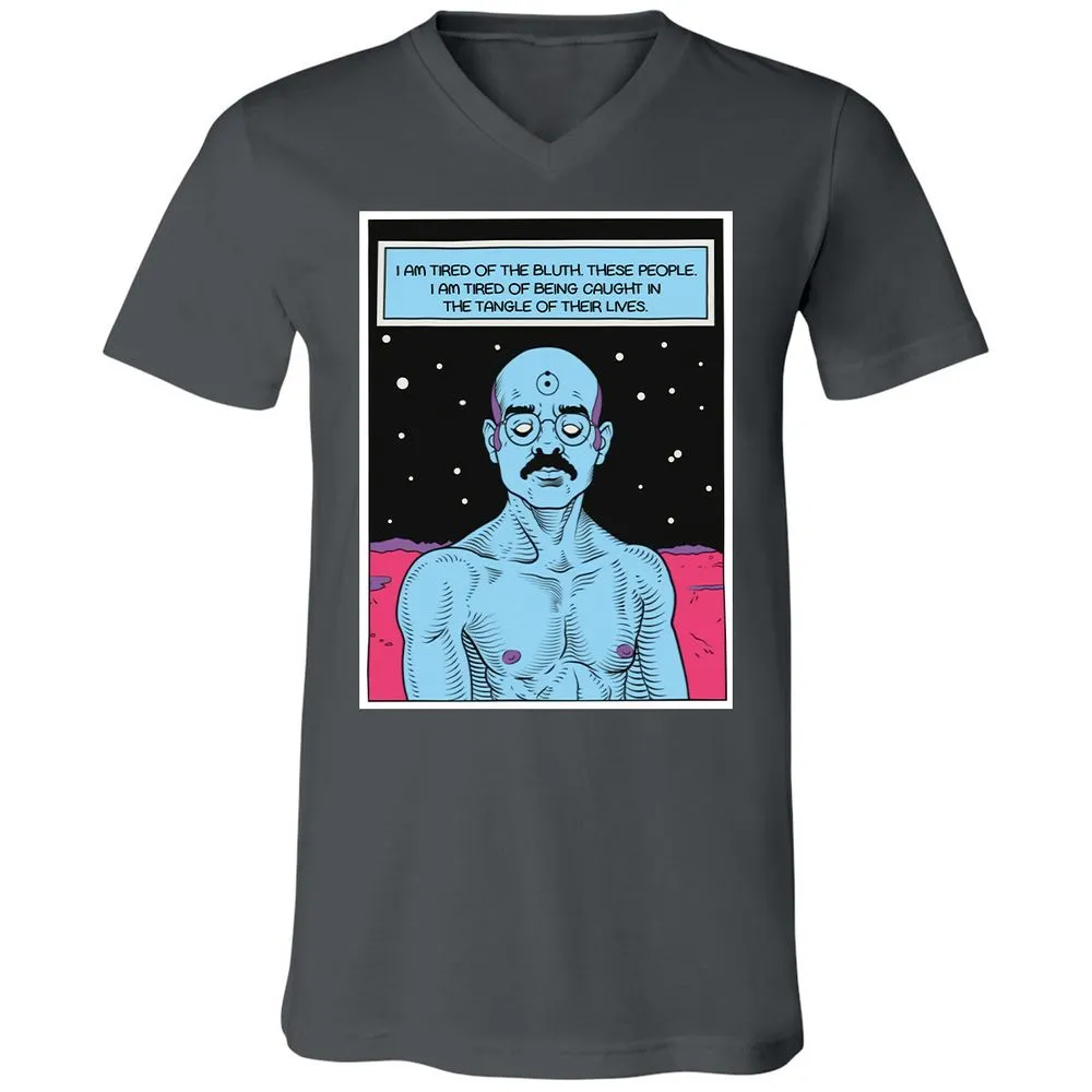 Unisex V-Neck T-Shirt - WZRZQ642 - Asphalt - 12