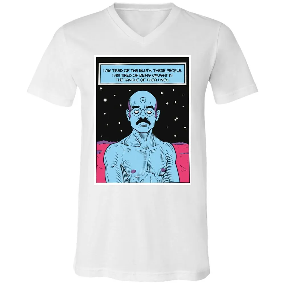 Unisex V-Neck T-Shirt - WZRZQ642 - White - 5