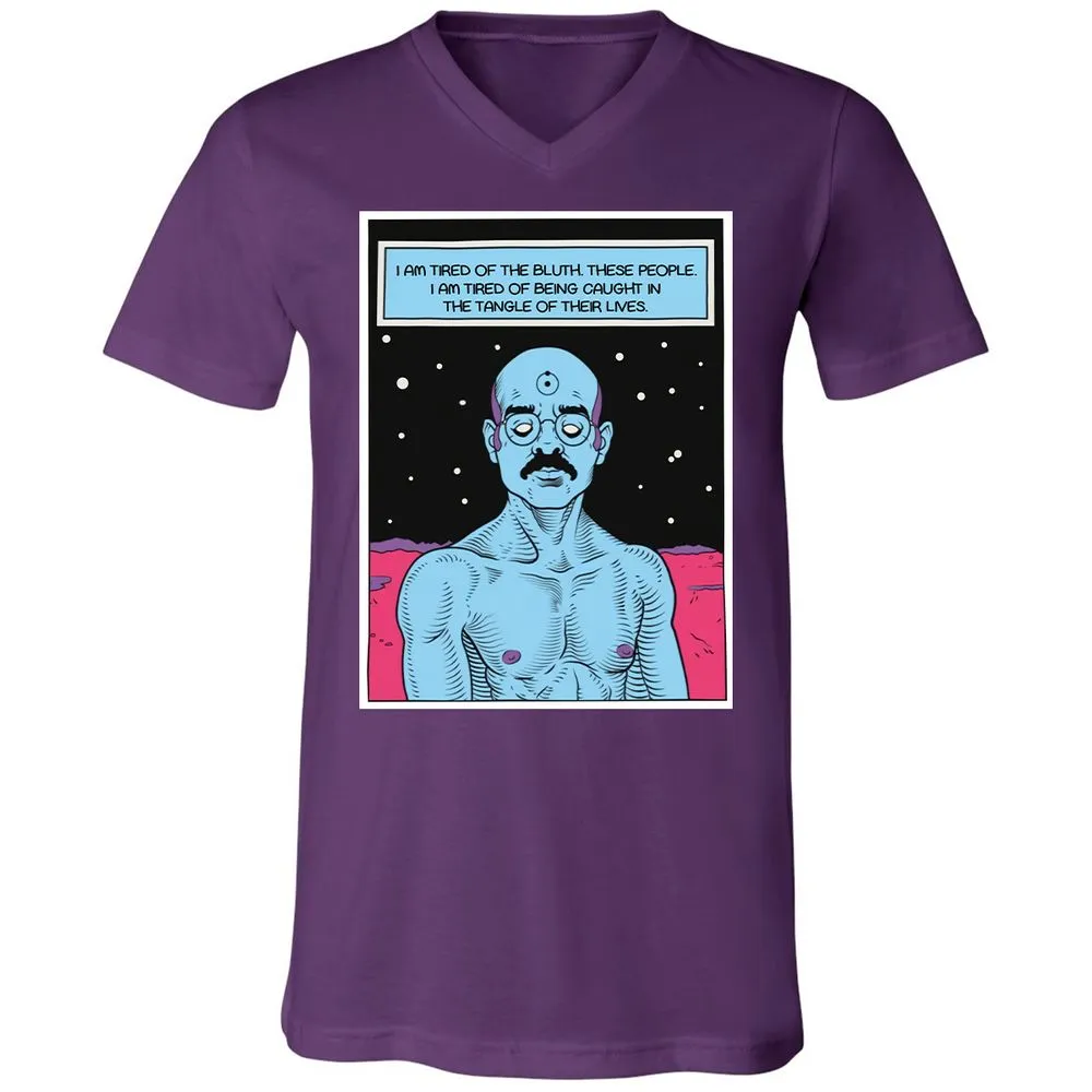 Unisex V-Neck T-Shirt - WZRZQ642 - Team Purple - 9