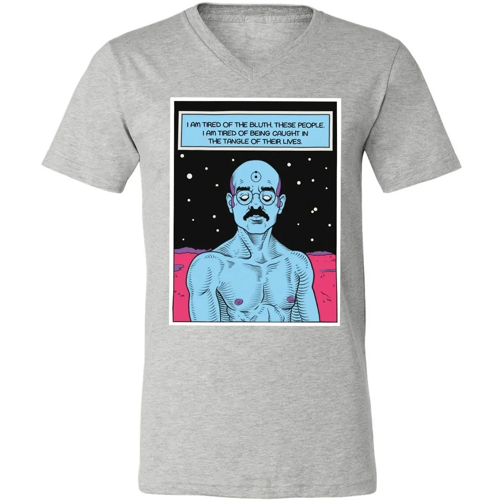 Unisex V-Neck T-Shirt - WZRZQ642 - Athletic Heather - 7