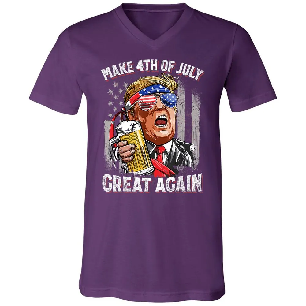 Unisex V-Neck T-Shirt - 76F9U3NA - Team Purple - 9